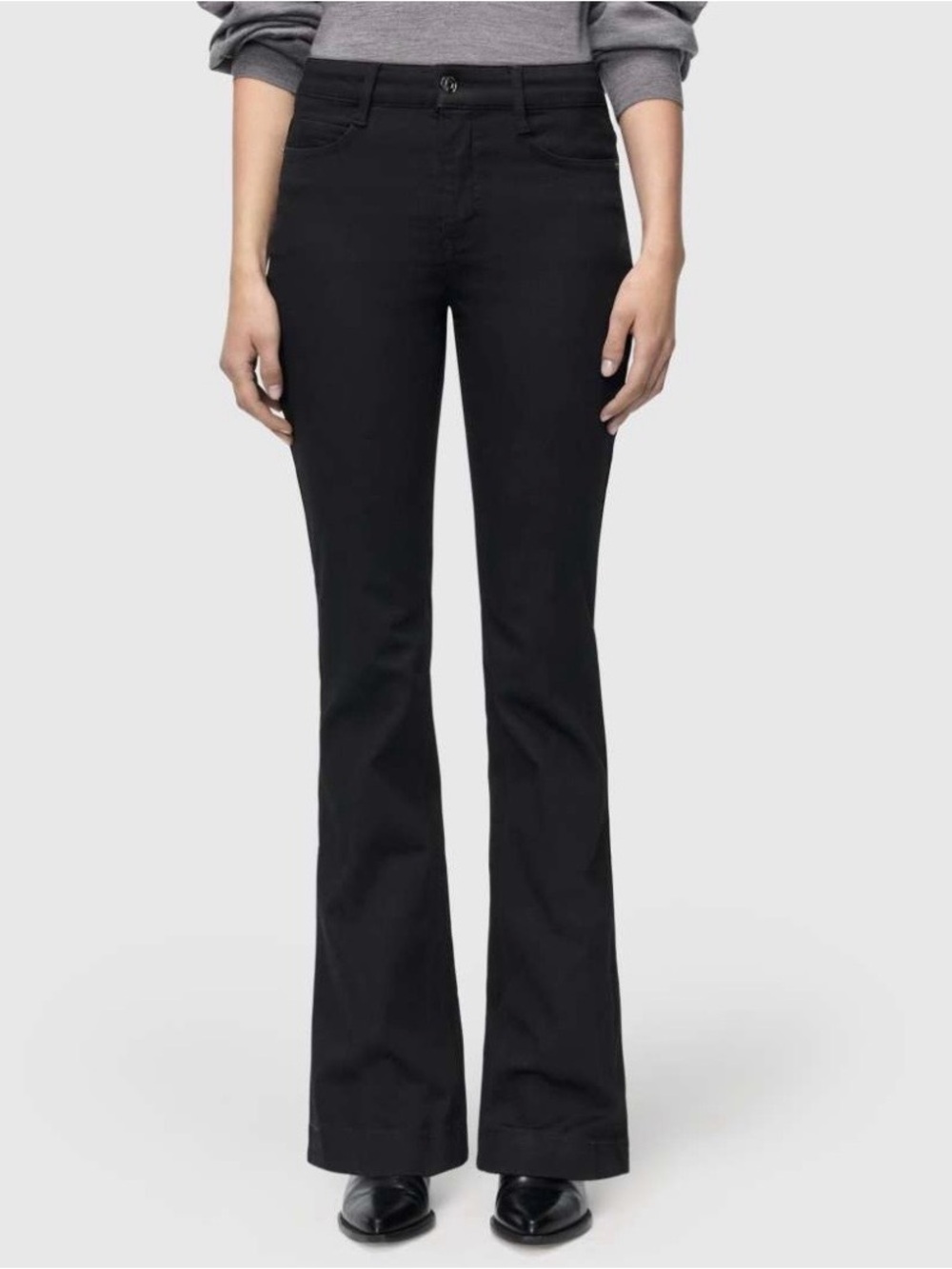 MAC Cosmetics Black Women's Flared Jeans High-Rise Size 38X32
